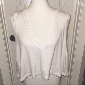 Free people white tank Womens size M